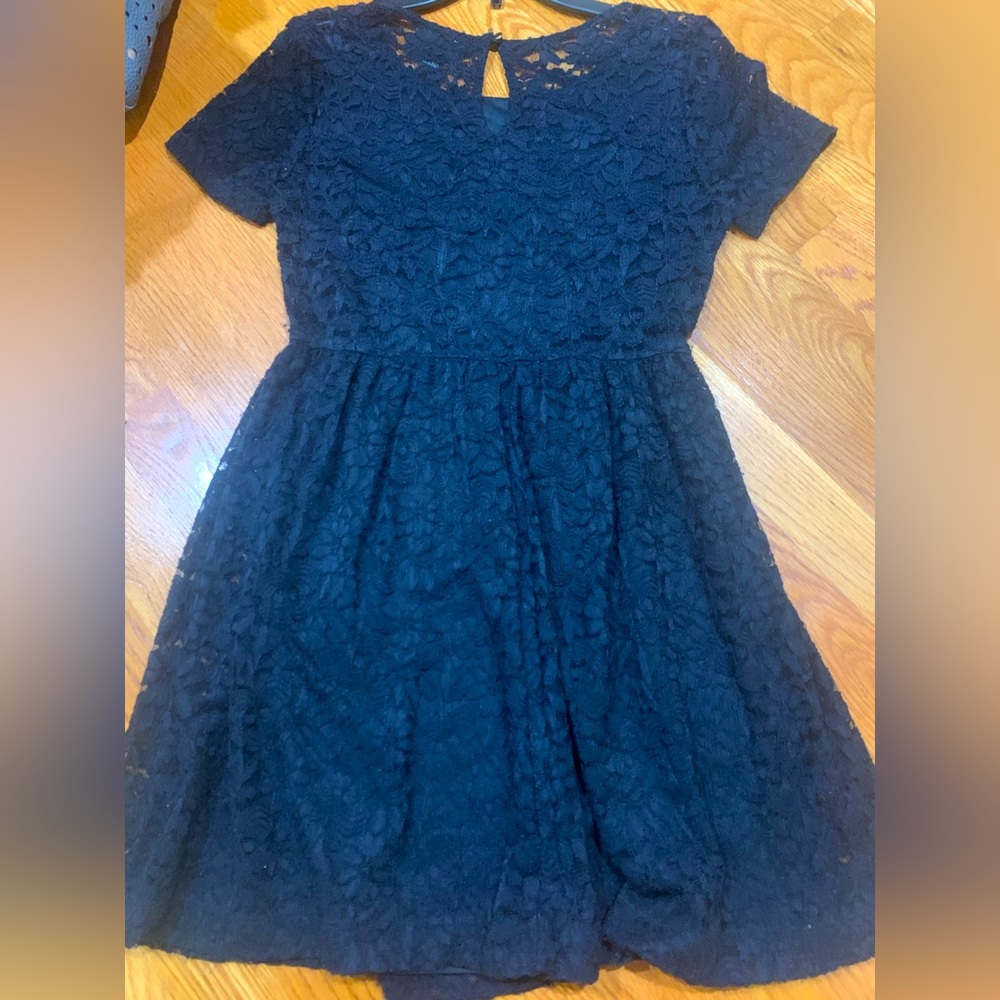 Black Lace Party Dress Small